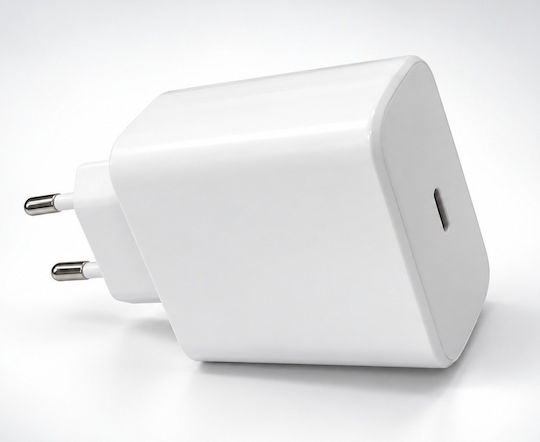 Amaya Зарядно устройство с USB-C порт и Кабел USB-C - USB-C 45W Power Delivery Бяло (SC45)