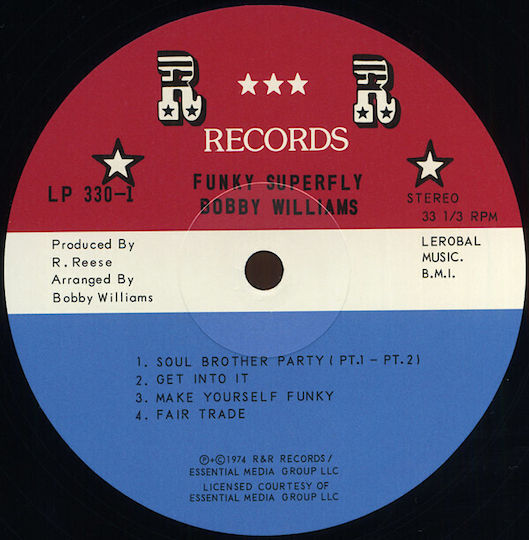 Bobby Williams 16 Funky Super Fly Vinyl