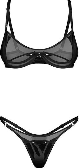 Obsessive Rolleya 2-Piece Lingerie Set Black Ob9657
