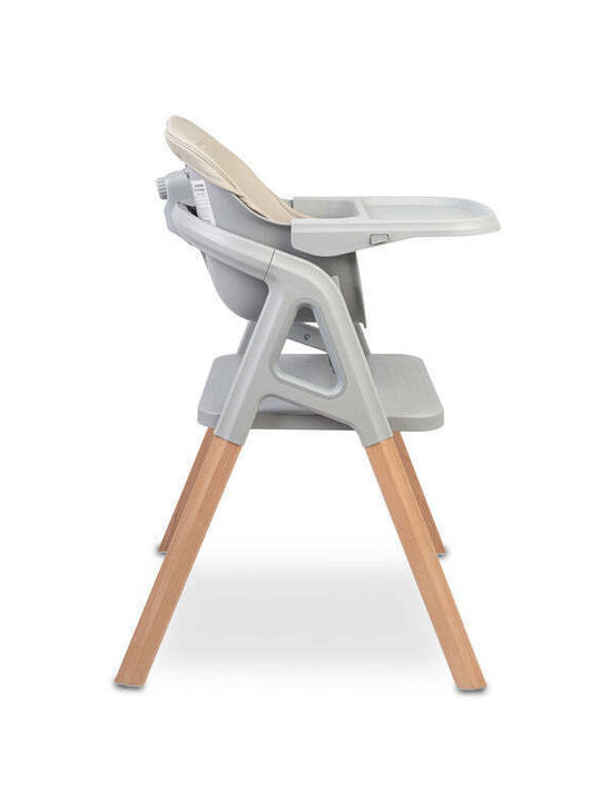 Caretero 3-in-1-Babyhochstuhl mit Höhenverstellung Beige