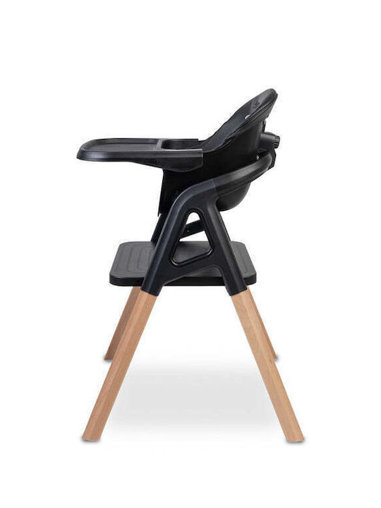Caretero 3-in-1-Babyhochstuhl mit Höhenverstellung Schwarz