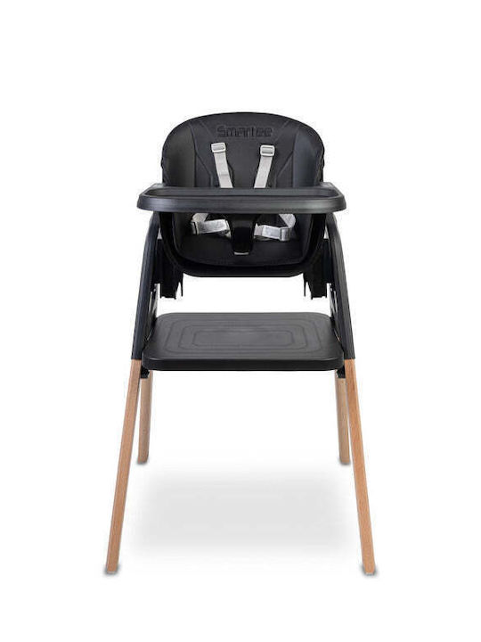 Caretero 3-in-1-Babyhochstuhl mit Höhenverstellung Schwarz