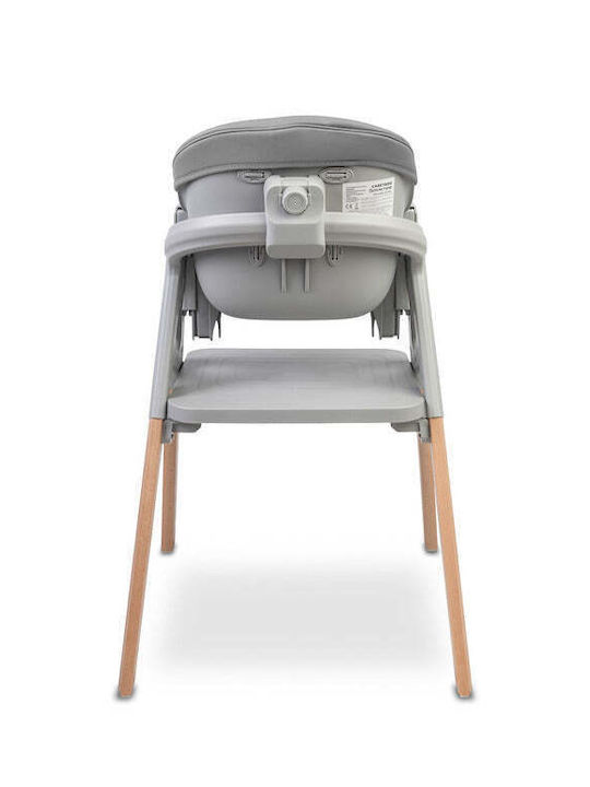 Caretero 3-in-1-Babyhochstuhl mit Höhenverstellung in Grau