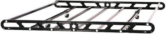 Σχάρα Οροφής Hermes Ekals300 Ατσάλινη Μαύρη 130cm X 125cm Δέστρες Gs1