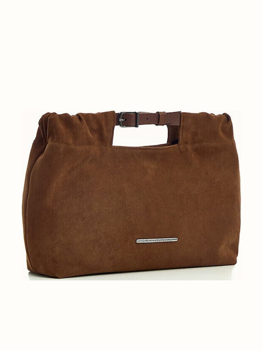 Women's Handbag / Crossbody Suede Tabac Brown