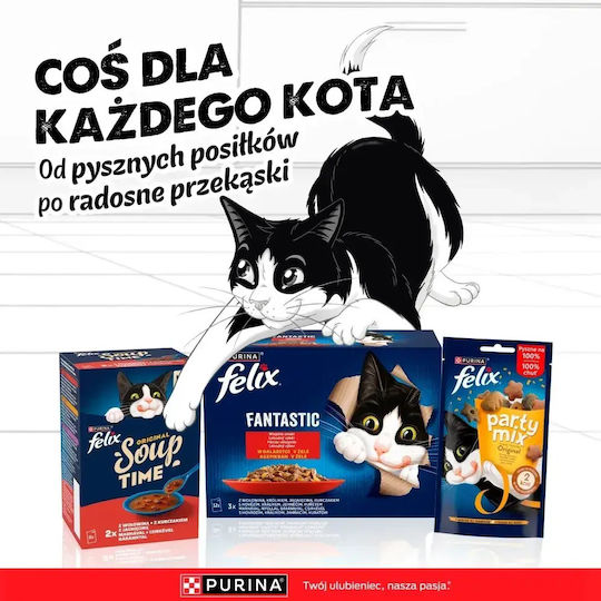 Υγρή Τροφή για Γάτες 44x85gr