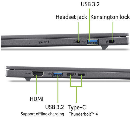 Acer Aspire 16 AI 16" IPS FHD+ 120 Hz (Ultra 9-386H/16 GB/512 GB SSD/Windows 11 Home) (US-Tastatur)