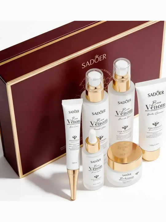 Set cu Venin de Albine pentru Hidratare și Curățare Facială, 6 Piese, 6 Bucăți