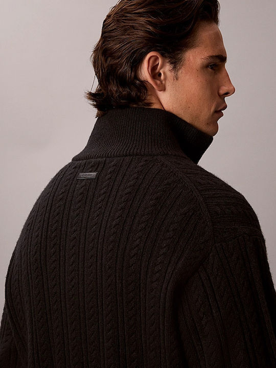 Men's Knitted Cardigan Black