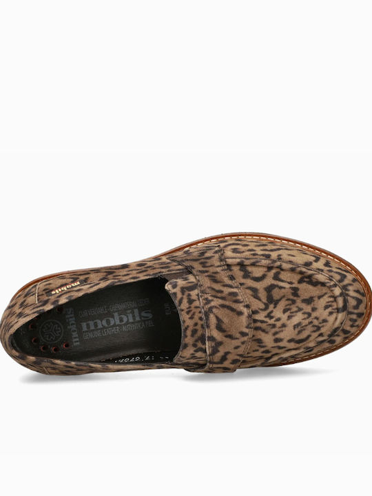 Leather Women's Loafers in Brown