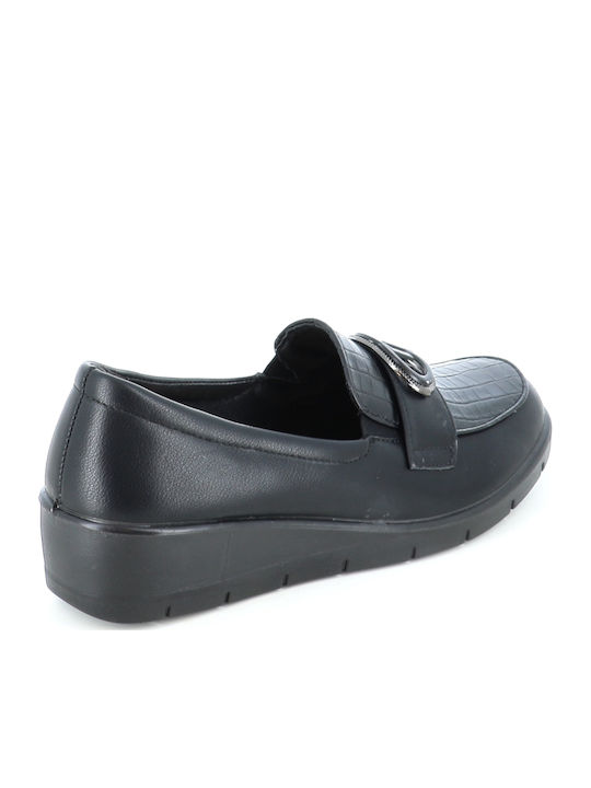 Mocasini pentru Femei în Culoare Neagră 197/67-32_NEGRU