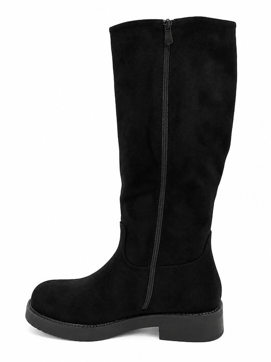 Black Suede Women's Boots
