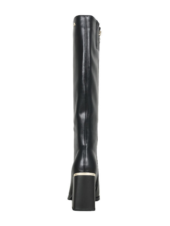 Borgel Black Leather Women's Boots