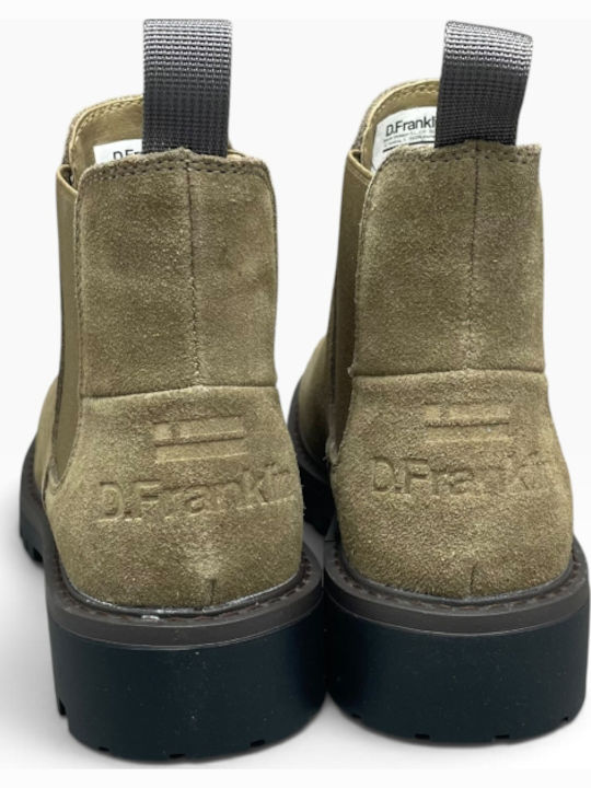 Sierra Δερμάτινα Γυναικεία Chelsea Μποτάκια Khaki