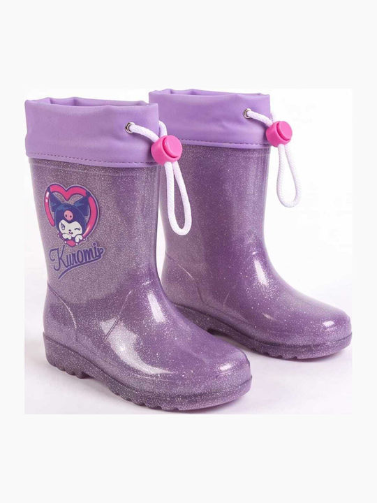 Kinder Gummistiefel Kuromi Lila