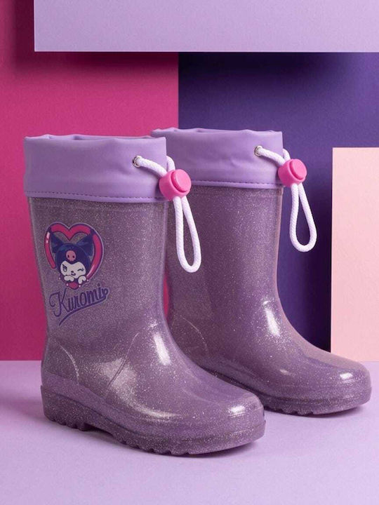 Kinder Gummistiefel Kuromi Lila