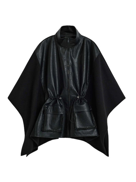 Γυναικείο Πόντσο Black