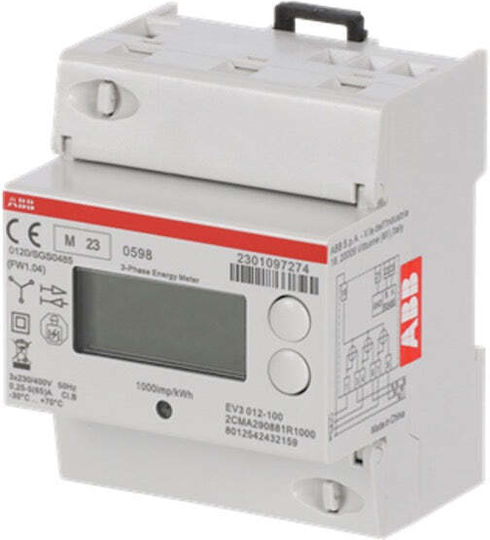Abb Анализатор на електрическа енергия за табло, аналогов, за монтаж на релса, трифазен, Modbus