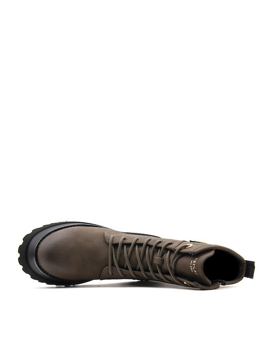 Any Icon Women's Biker Ankle Boots Brown