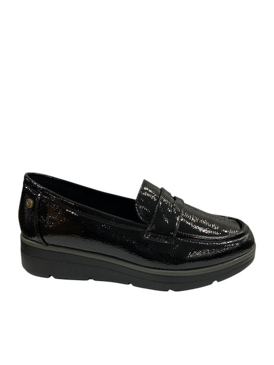 Λουστρίνι Γυναικεία Loafers σε Μαύρο Χρώμα