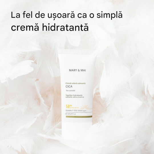 Mary & May CICA Soothing Αντηλιακή Κρέμα Προσώπου SPF50+ 50ml