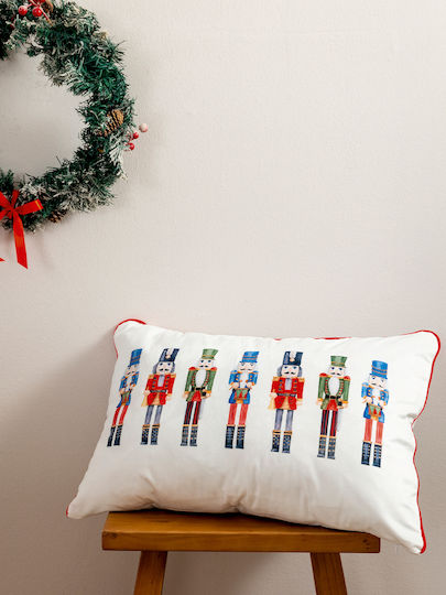 Palamaiki Christmas Decorative Pillowcase White 40x60cm