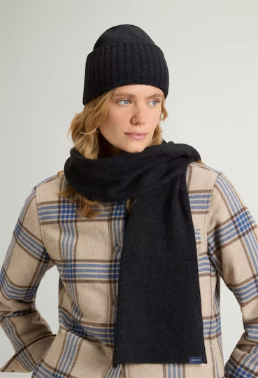 Women's Set with Knitted Beanie in Grey