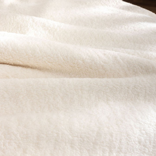 L-c Calinou Fleece Blanket Set for Double Bed 220x240 cm Natural