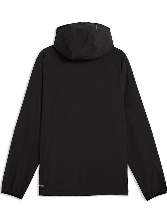 Pumatech 4-way Stretch Ανδρική Ζακέτα Track Jacket Μαύρη