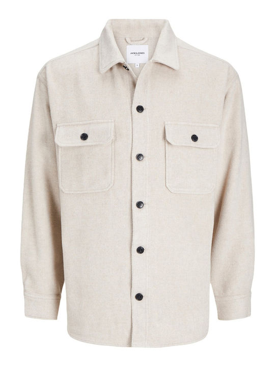 Дългоръкавна Overshirt Риза със Широка Кройка в Цвят Peyote