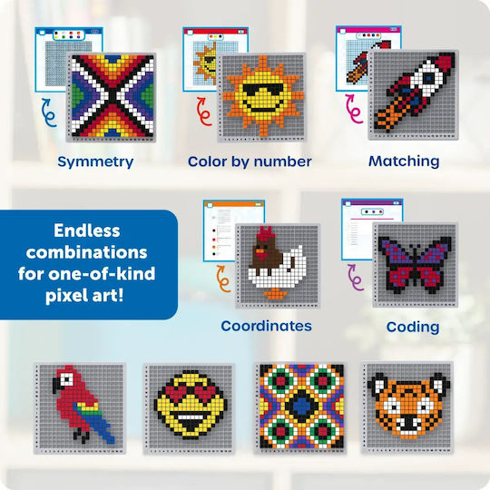 Stem Explorers Pixel Art Pro Σετ Δραστηριοτήτων 5+ Ετών Ler9469