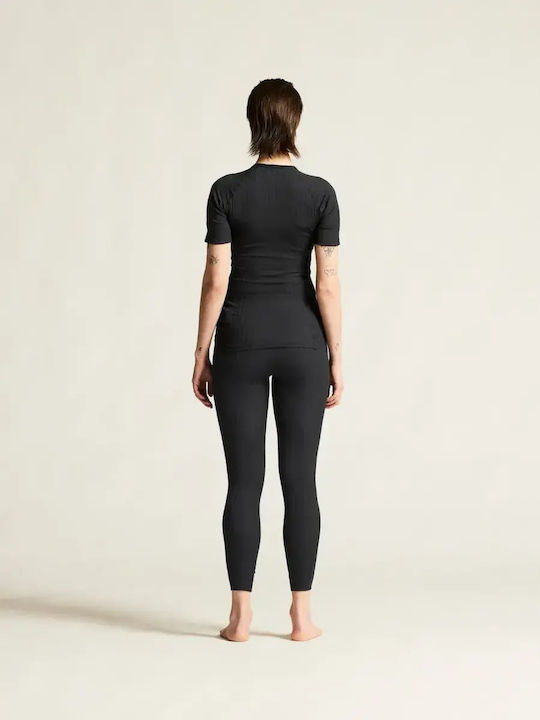 Craft Tricou Termic cu Mâneci Scurte pentru Femei Negru