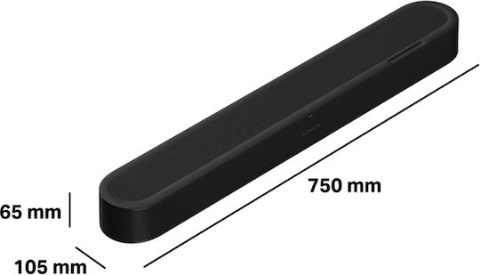 Sonos Beam Ultra Bară de Sunet 7.1.2 Bluetooth, HDMI și Wi-Fi Neagră