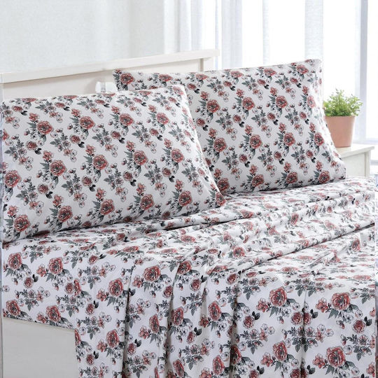 Olia Home Σετ Σεντόνια Μονά 170x260εκ. Λευκό (3τμχ)