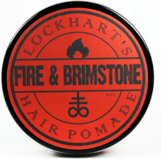 Lockhart's Fire And Brimstone Pomade για Μεσαίο Κράτημα & Λάμψη 113gr