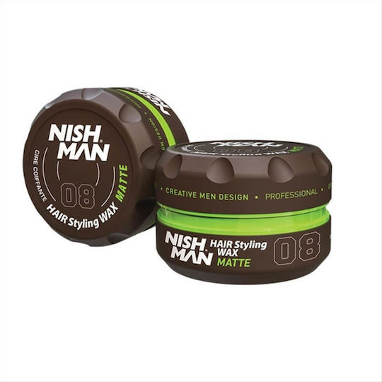 NISHMAN 08 Matte Κερί για Μεσαίο Κράτημα & Ματ Αποτέλεσμα 150ml