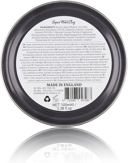 Dapper Dan Ultra Matte Super Hold Clay Lehm