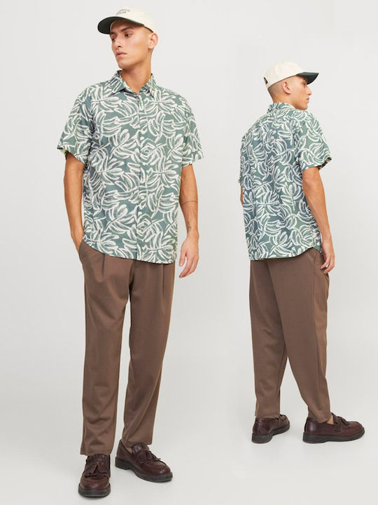 Jack & Jones Памучна Риза Slim Fit Laurel Wreath
