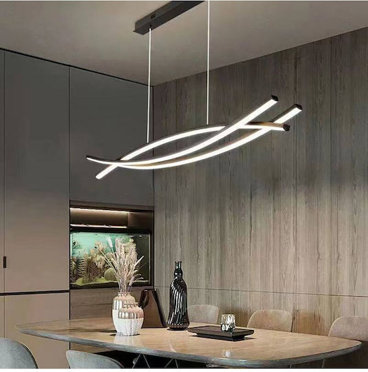 ArkoLight Black LED Pendant Light with Adjustable White Light 100x15x103 cm