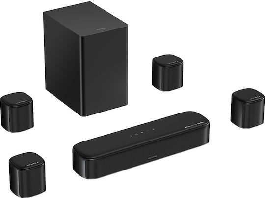 Aura S5T Soundbar 7.1 Bluetooth und HDMI mit Fernbedienung Schwarz