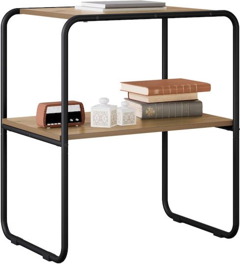 Metal Console Table Brown L100xW42.5xH70 cm