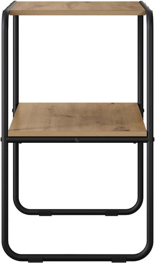 Metal Console Table Brown L100xW42.5xH70 cm