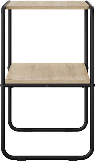 Metal Console Table Brown L100xW42.5xH70 cm