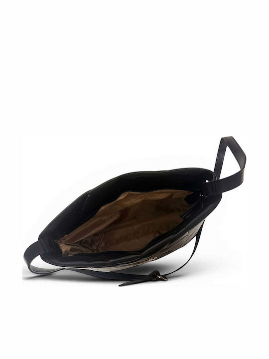 Damen-Crossbody-Tasche Messenger Rombus Schwarz