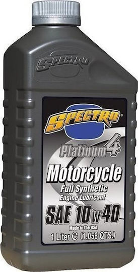 Platinum 4 Synthetic Motorcycle Oil for Four-Stroke Engines 10W-40 1lt