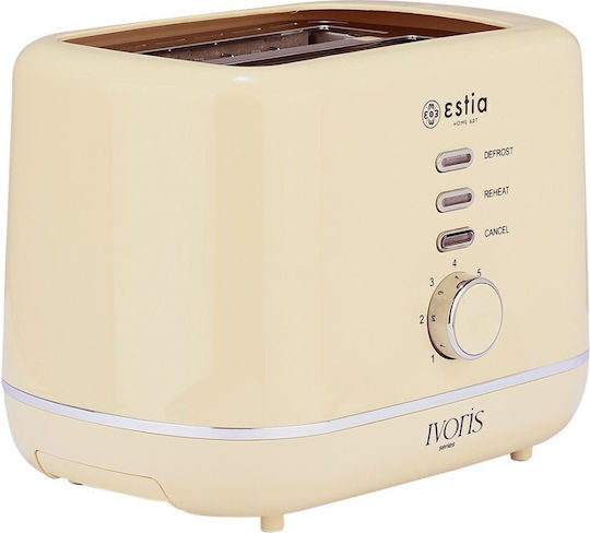 Estia 06-20880 Тостер 2 слота 850W Бежов
