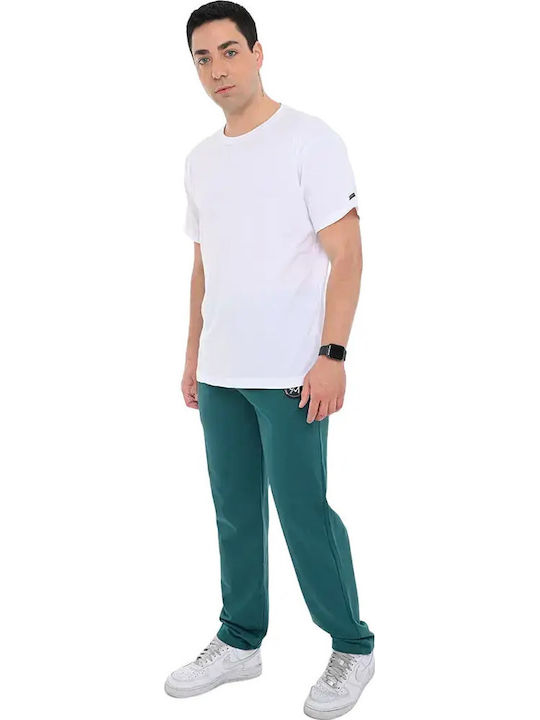 Green Sweatpants Without Cuffs