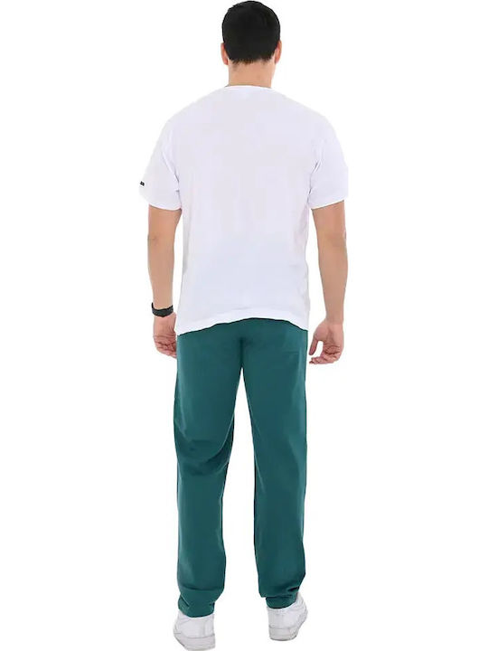 Green Sweatpants Without Cuffs