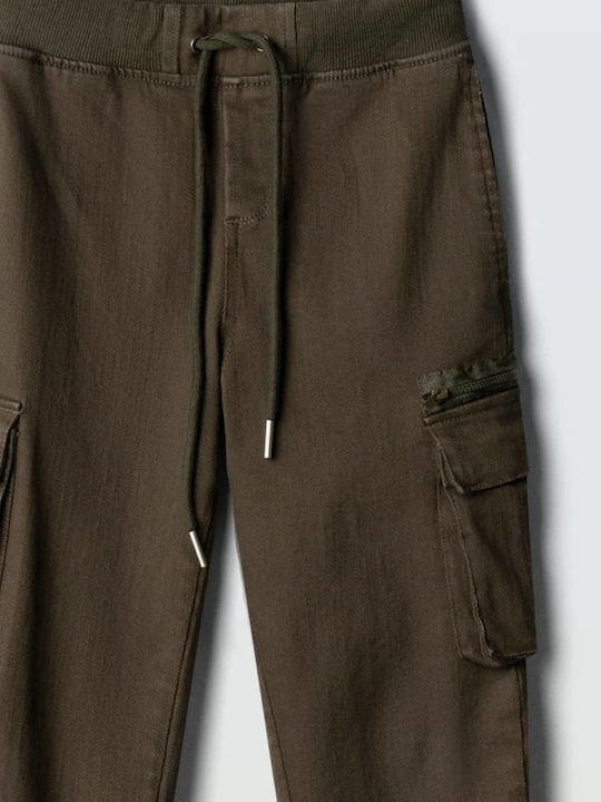 Hashtag Kids Cargo Trousers Khaki