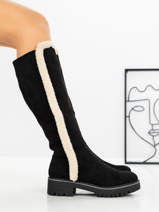 Cizme de Damă cu Elastic Negre